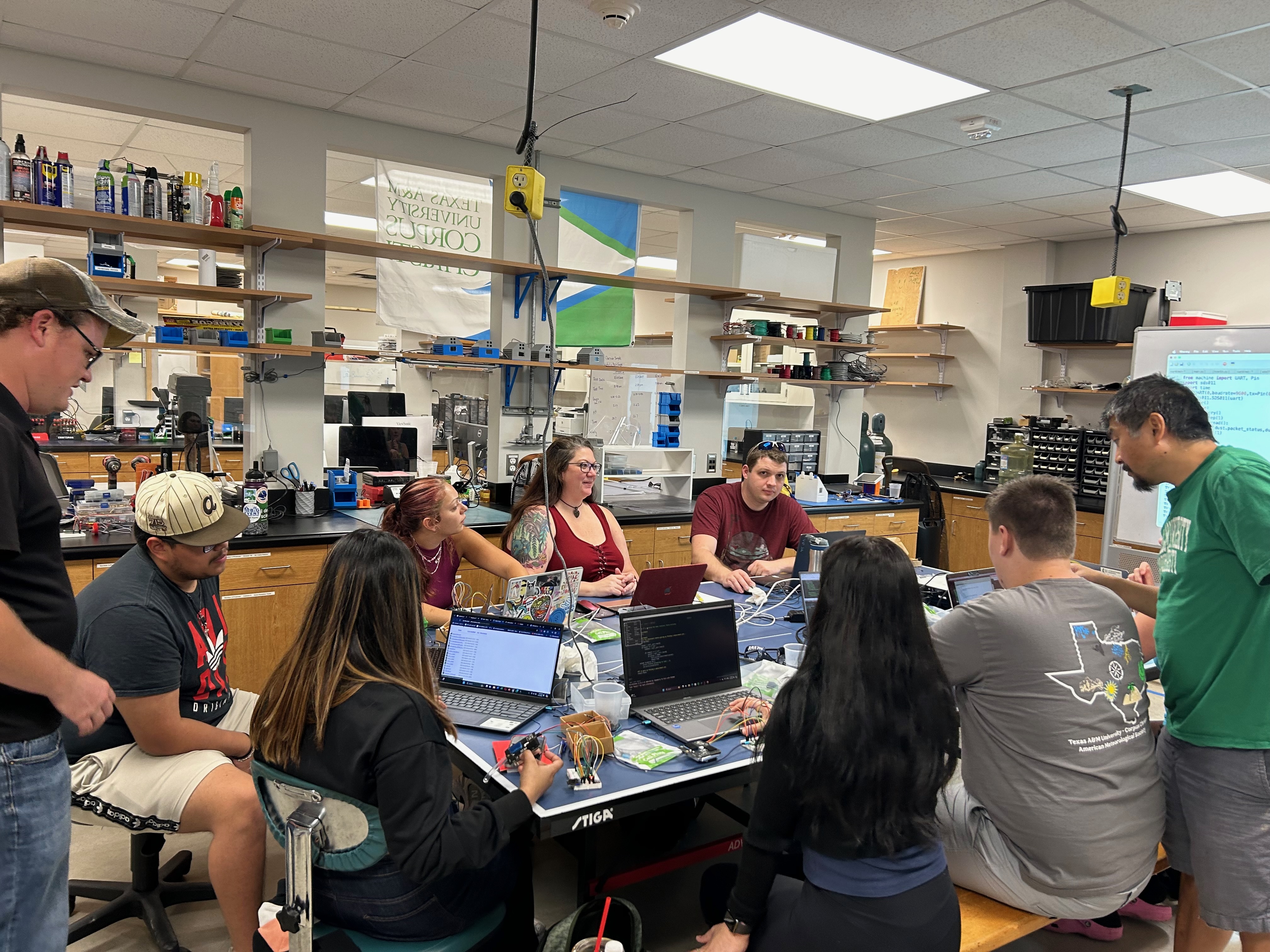 Students_calibrating_field_mill